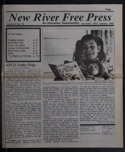 New River Free Press, December 1991