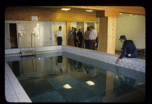 American Coal Miners Inspect Soviet Swimming Pool For Miners, Donetsk Mine, USSR '79
