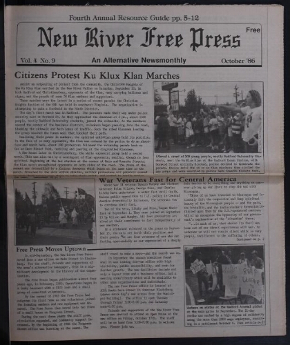 New River Free Press, October 1986
