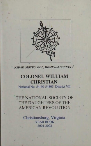 The National Society of Daughters of the American Revolution 2001-2002 Yearbook